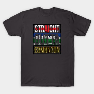 Straight Outta Edmonton (Alberta Flag) - [Gc-Tp] T-Shirt